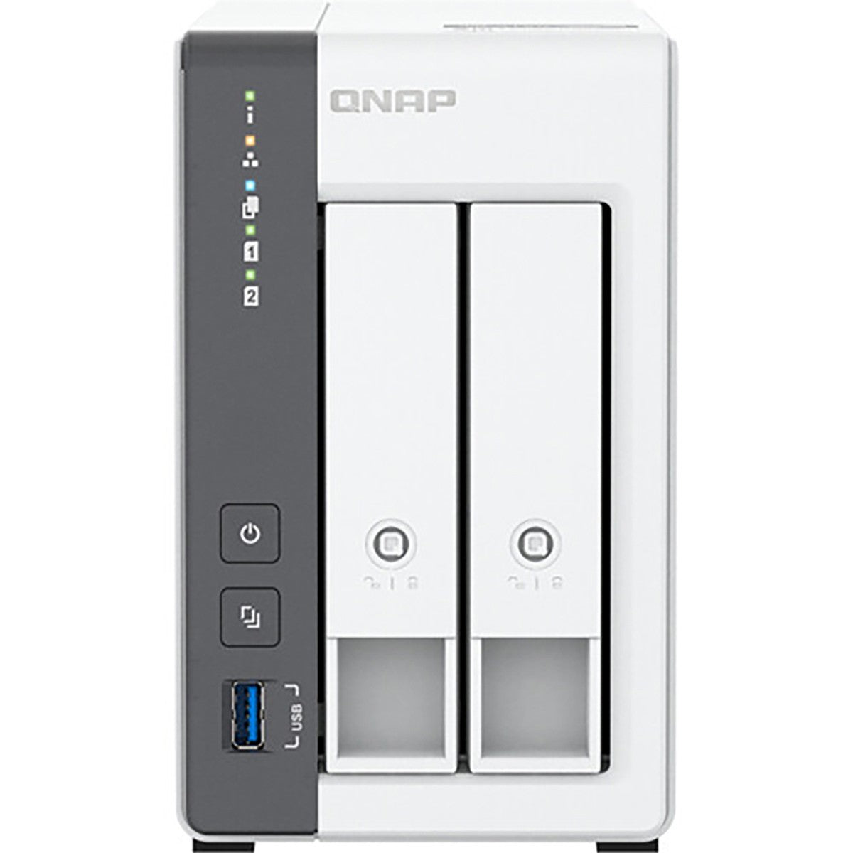 Carcasa NAS QNAP TS-216G de 2 bahías, ARM Cortex-A55, 4 GB de RAM, sin disco QNTS216G