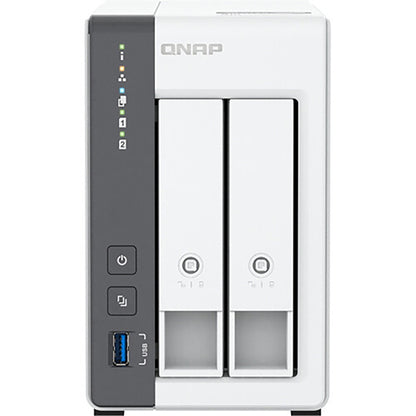 Carcasa NAS QNAP TS-216G de 2 bahías, ARM Cortex-A55, 4 GB de RAM, sin disco QNTS216G