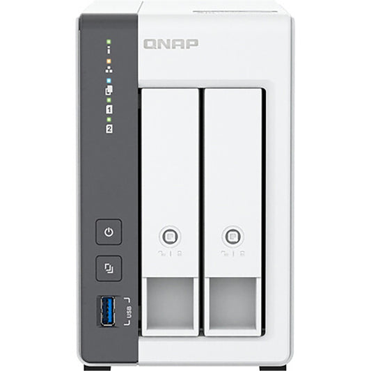 Carcasa NAS QNAP TS-216G de 2 bahías, ARM Cortex-A55, 4 GB de RAM, sin disco QNTS216G