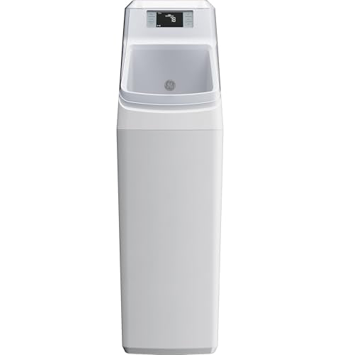 GE GXMD30W Suavizador de agua inteligente con filtración integrada, 30,000 granos, reduce los minerales duros a toda la casa, WiFi integrado con alertas de flujo de agua, agua blanda para ducha, electrodomésticos y fontanería, GXMD30W