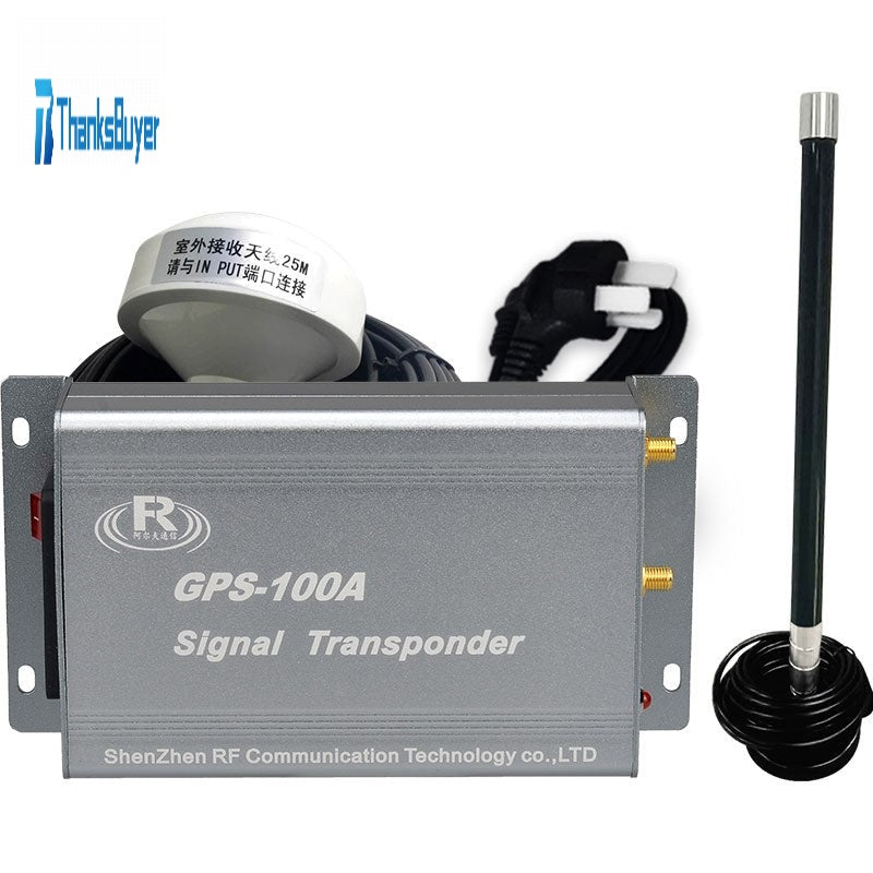 Repetidor GPS+BEIDOU 100A - protección contra rayos, amplificador de mejora de señal GPS de modo dual para interiores, alta precisión.Cobertura de señal: 20m a 35m Repetidor de señal, amplificador de señal GPS, transpondedor de señal con antena TX omnidir