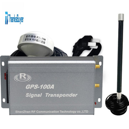 Repetidor GPS+BEIDOU 100A - protección contra rayos, amplificador de mejora de señal GPS de modo dual para interiores, alta precisión.Cobertura de señal: 20m a 35m Repetidor de señal, amplificador de señal GPS, transpondedor de señal con antena TX omnidir