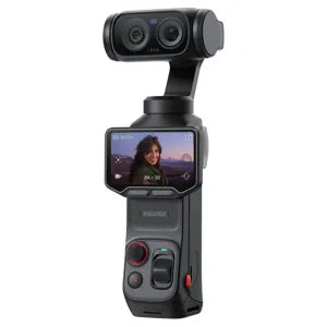 Cámara con estabilizador de doble lente Insta360 Luna Ultra 8K, paquete estándar, color negro cósmico. MFR: 307379