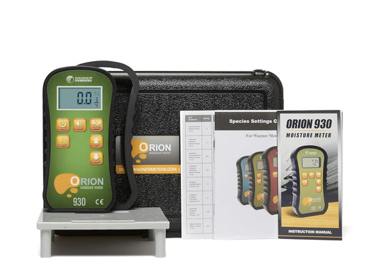 Medidor de humedad de madera sin clavijas Orion® 930 | Pantalla retroiluminada, no destructiva, paneles de yeso, probador de humedad de madera STANDAR CALIBRADO