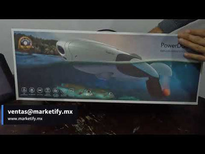 PowerVision Powerdolphin Wizard Drone de superficie de agua con cámara 4K UHD, control remoto y capacidad de localización móvil de peces PDE10