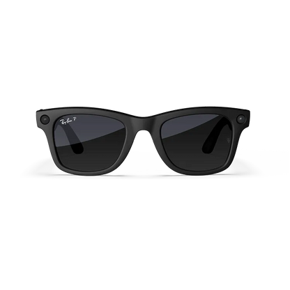 Ray-Ban Meta Wayfarer, Negro mate/Grafito degradado polarizado, Estándar