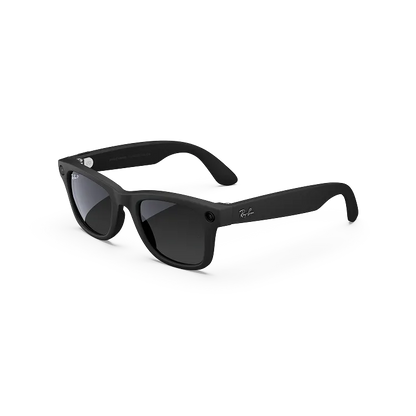 Ray-Ban Meta Wayfarer, Negro mate/Grafito degradado polarizado, Estándar