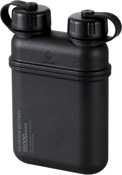 ELECOM NESTOUT - Cargador de energía resistente de 15000 mAh, cargador para exteriores, 32 W USB-C de carga rápida, resistente al agua, IP67, duradero, a prueba de golpes, paquete de batería para