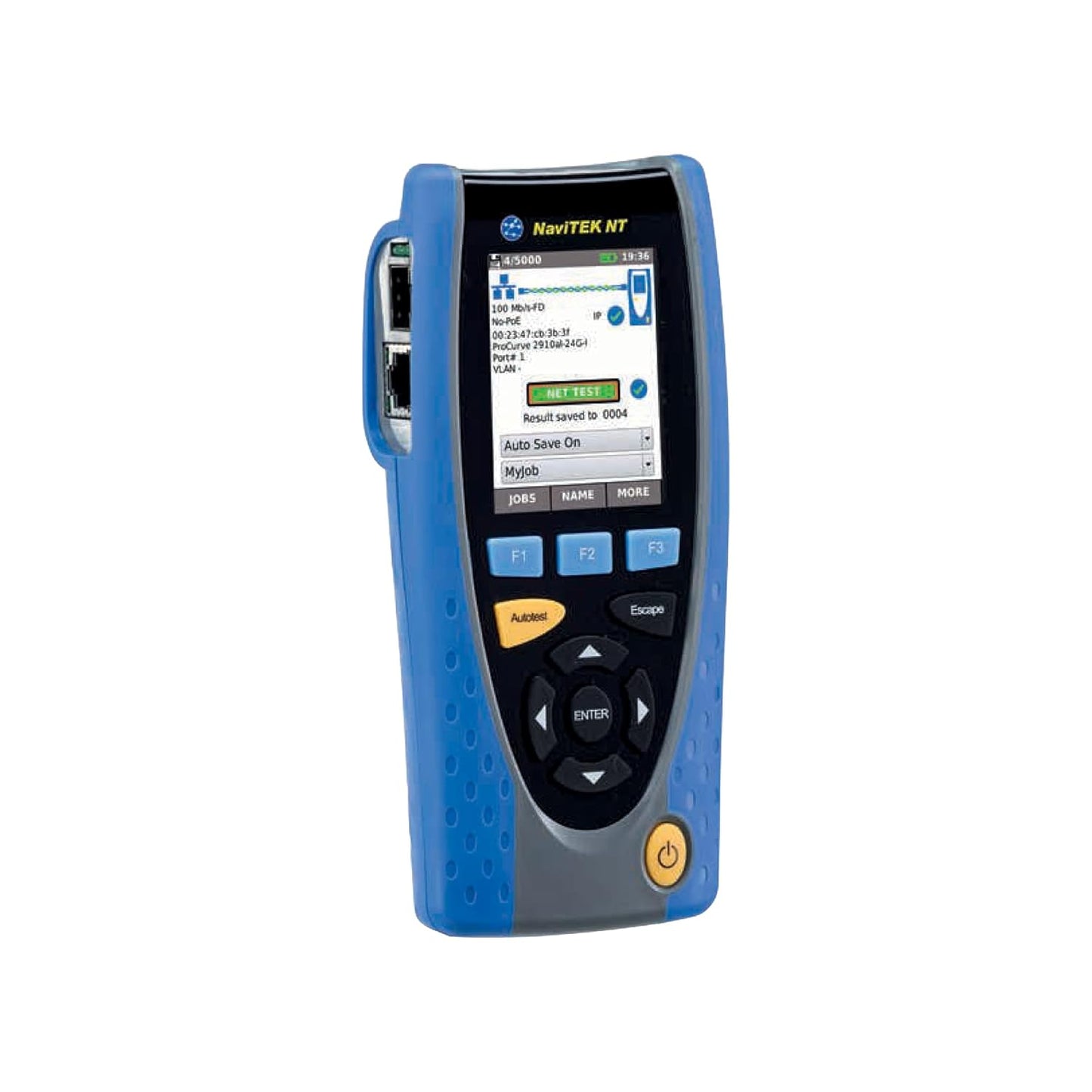 TREND Networks | R151006 | NAVITEK NT PRO | Red de fibra y cobre con pantalla táctil | Incluye detección de servicio de red, monitoreo de tráfico e informes PDF integrados