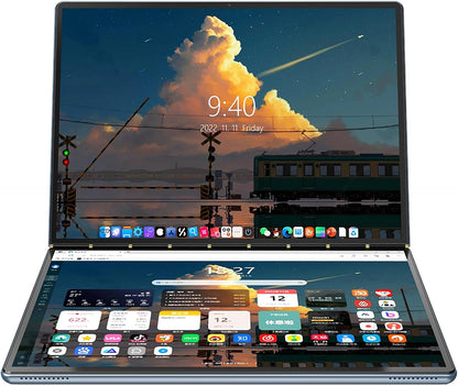 2-en-1 10.95 "2.5K Dual Screen Touch Laptop CPU Core i3-1215U Win 11 Home 16GB RAM 1TB SSD