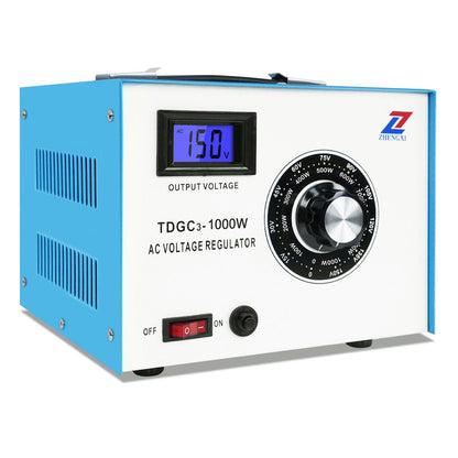 ZHENGXI Regulador de voltaje ajustable de 10 amperios 1000W Variac Transformador Variac Entrada 110V, salida 0-150V