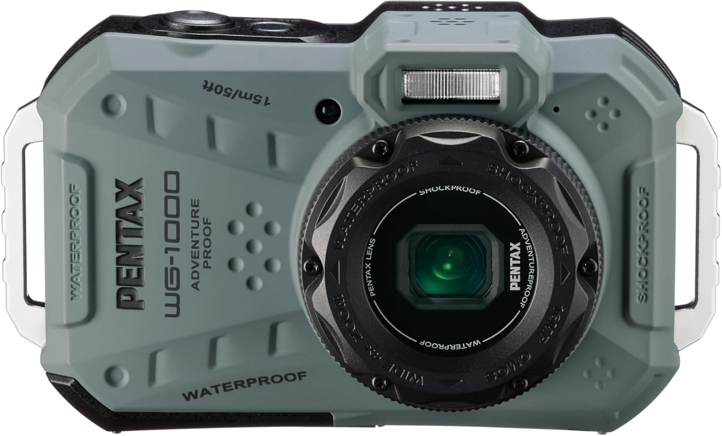 PENTAX WG-1000 - Cámara compacta digital resistente al agua, diseñada para fotografías informales al aire última intervensión y subacuáticas, impermeable hasta una profundidad de 15m MFR: 02155