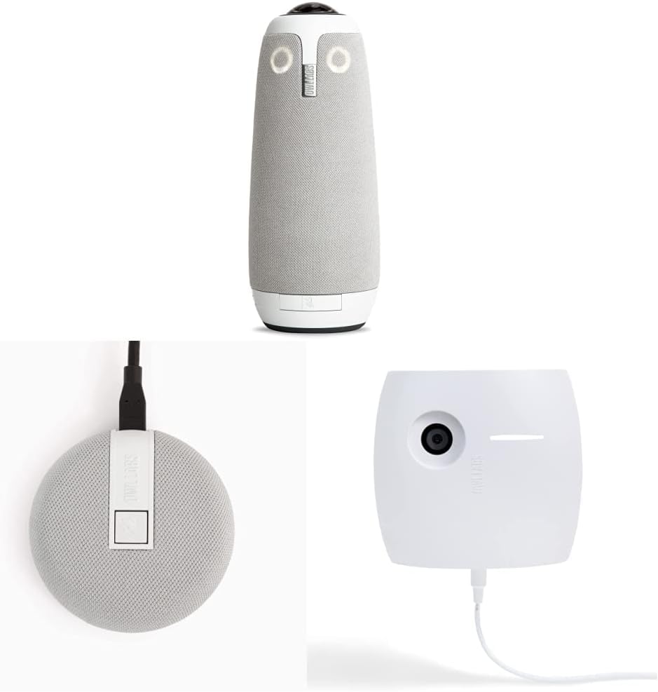 Owl Labs Whiteboard Owl Camera - Cámara de pizarra blanca en la habitación, mejora de contenido visual para participantes remotos, captura automática de contenido (requiere el búho de reunión WBC100-1000