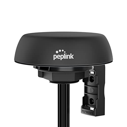 Peplink Mobility - Antena celular y Wi-Fi 5 en 1 con receptor GPS, QMA, negro, 1 pie/1.0 ft, negro | ANT-MB-22G-Q-B-1