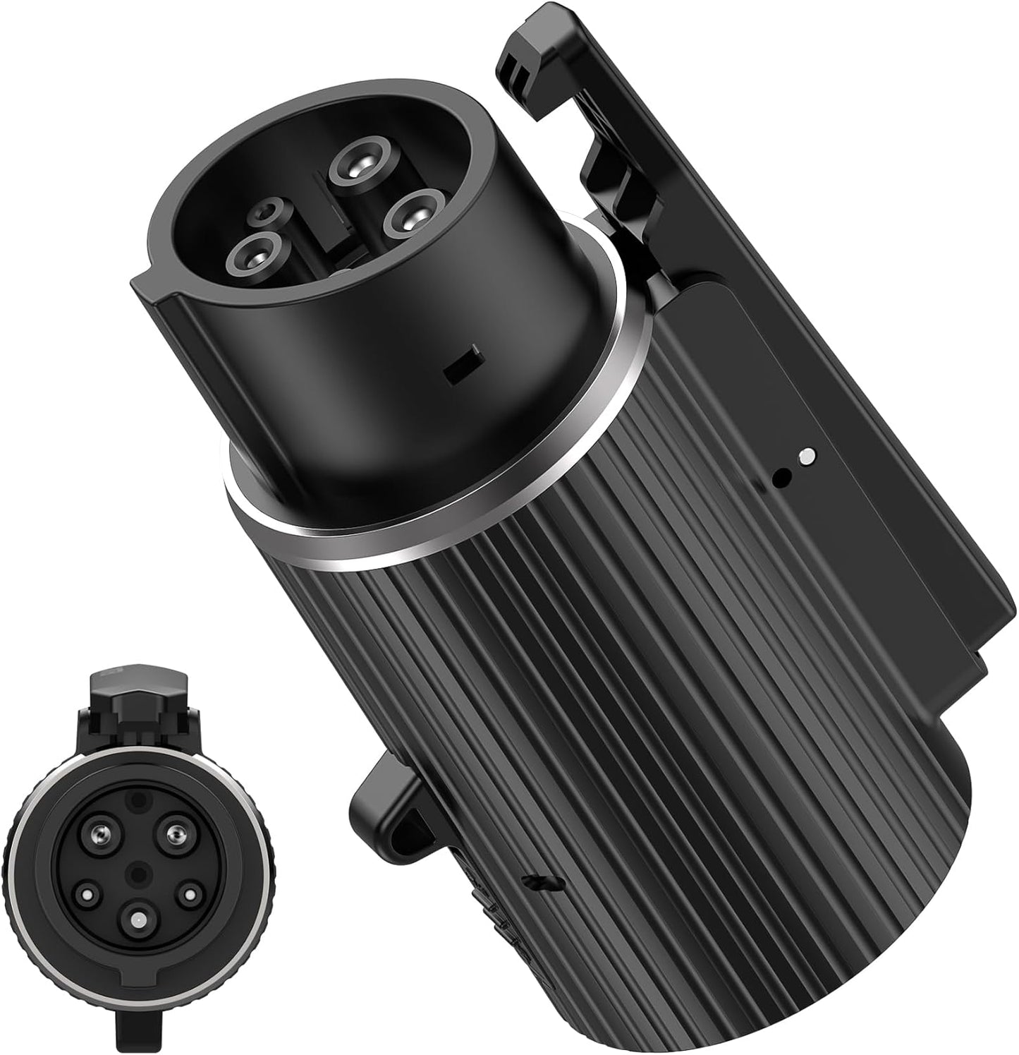 Unitek Adaptador de carga Tesla a J1772 Max 60 Amp 240V apto para todos los J1772 Evs Anti-Drop Lock EV Adaptador de cargador funciona con conectores de pared Tesla de alta potencia AR-P1503A