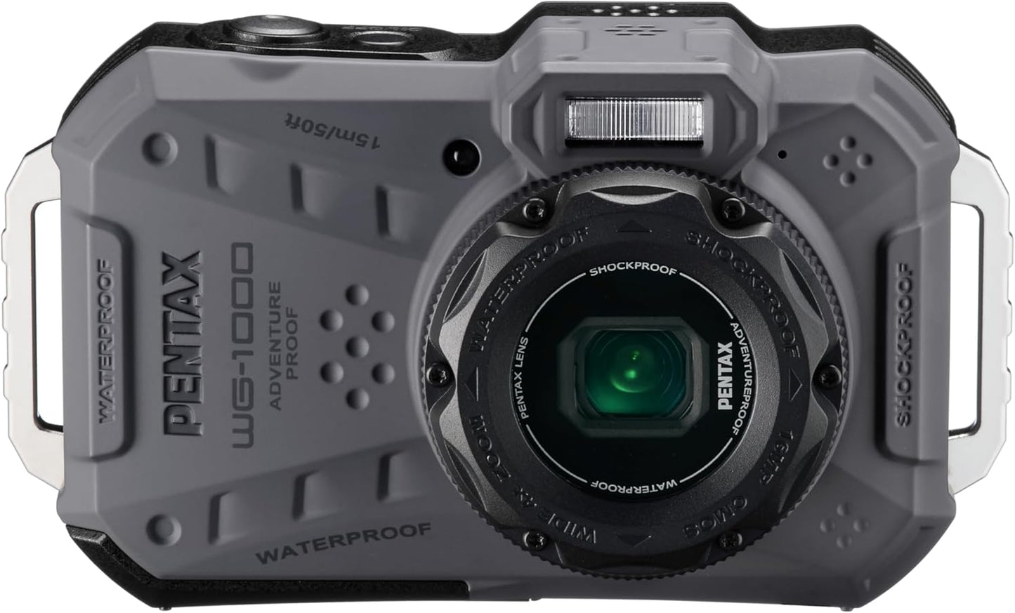 PENTAX WG-1000 - Cámara compacta digital resistente al agua, diseñada para fotografías informales al aire última intervensión y subacuáticas, impermeable hasta una profundidad de 15m MFR: 02155