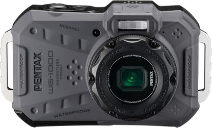 PENTAX WG-1000 - Cámara compacta digital resistente al agua, diseñada para fotografías informales al aire última intervensión y subacuáticas, impermeable hasta una profundidad de 15m MFR: 02155