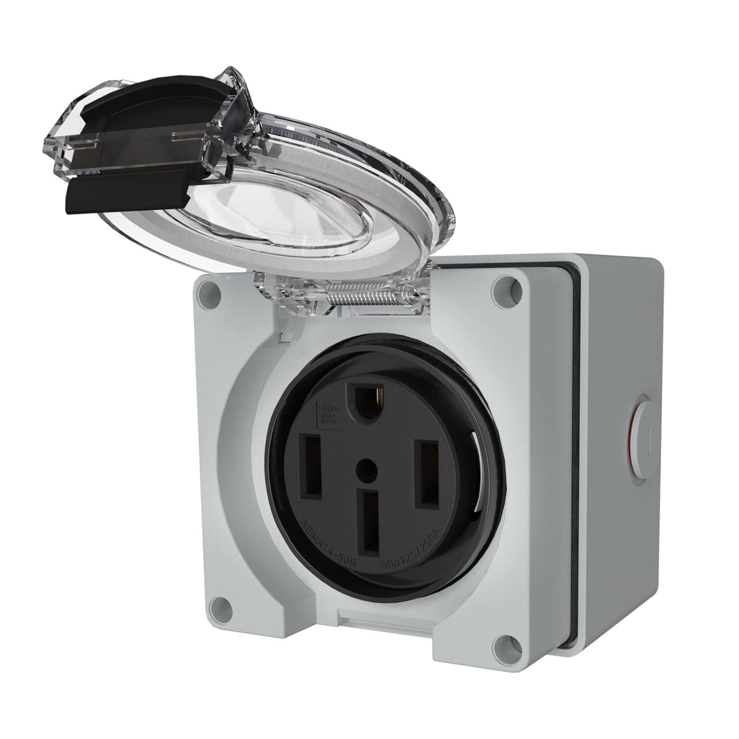 STARELO Caja de toma de corriente RV de 30 amperios, receptáculo NEMA TT-30R de 125 voltios, resistente al polvo y a la intemperie para vehículos recreativos, vehículos eléctricos, generadores