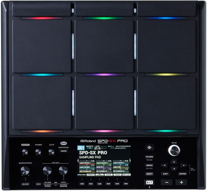 Roland Batería de muestreo insignia SPD-SX PRO y otros músicos | 9 superficies de reproducción, 8 entradas de disparo externas, pantalla a color, LED de almohadilla personalizable, FX a bordo y más