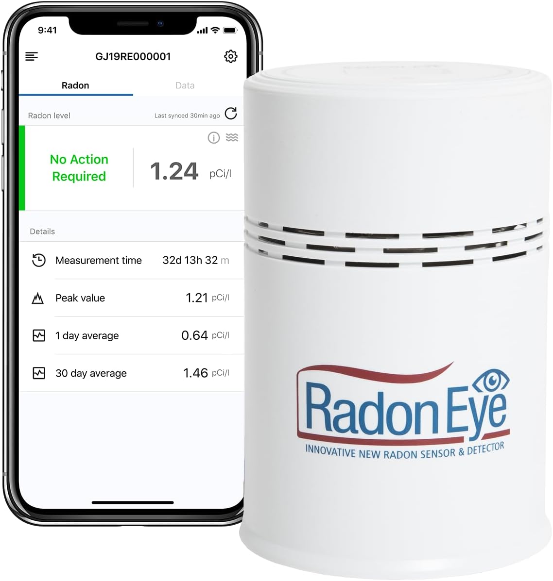 Detector monitor inteligente de radón Radon Eye RD200, para pruebas de propietarios de casa, teléfono inteligente permitido