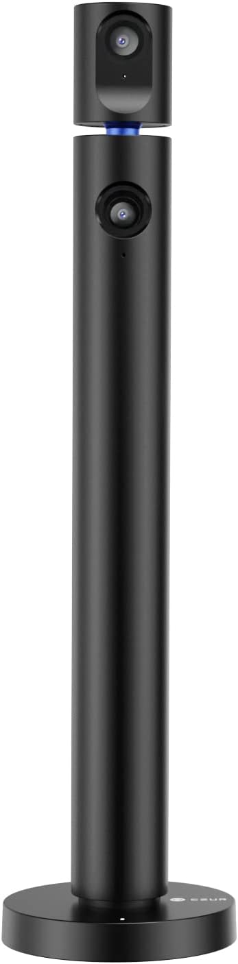 CZUR Cámara web dual Halo X Pro para PC, cámara web 1080P con micrófono, cámara USB para computadora, vista de 90°, Plug & Play, compatible con Windows y Mac; para Skype/TikTok/YouTube/Yahoo Messenger