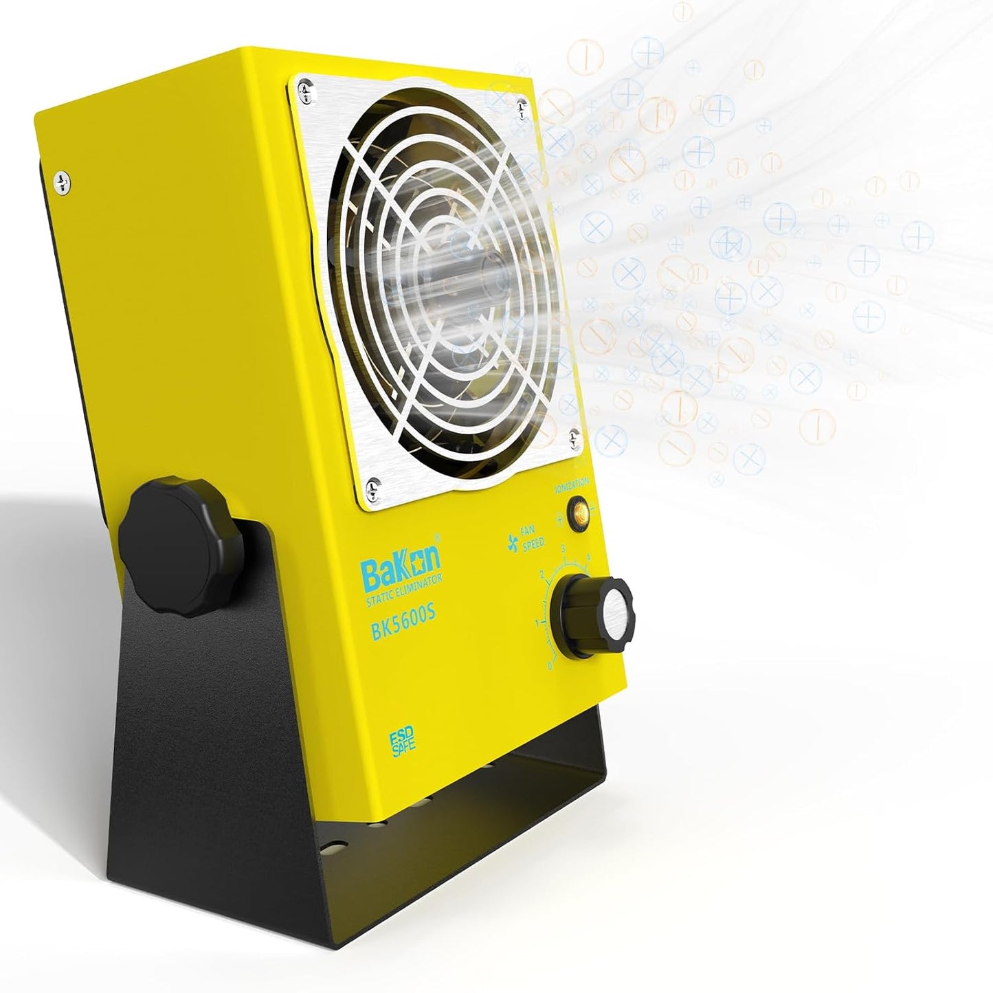 BAKON Ventilador de iones antiestáticos, Ventilador eléctrico de iones, Eliminador estático, Mantenimiento de fabricación electrónica, Laboratorio de investigación científica, Embalaje de chips para