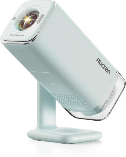 Aurzen BOOM Air D004- Proyector portátil Google TV con WiFi y Bluetooth, alimentado por USB-C, proyector inteligente para películas al aire libre y en casa, compatible con 4K, enfoque en tiempo real | Smart Projector with WiFi Bluetooth Home Movie