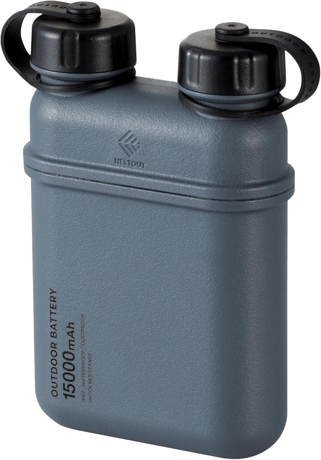 ELECOM NESTOUT - Cargador de energía resistente de 15000 mAh, cargador para exteriores, 32 W USB-C de carga rápida, resistente al agua, IP67, duradero, a prueba de golpes, paquete de batería para