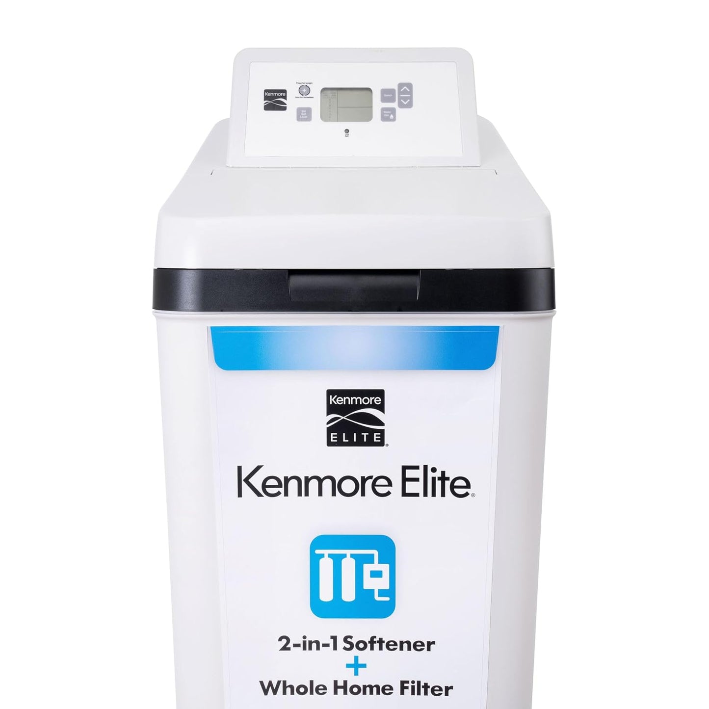Kenmore Suavizante de agua 420 con válvula de flujo ultra | Reduce los minerales de dureza y el hierro de agua transparente | Suavizante de agua para todo el hogar | Fácil de instalar | Reduce el agua