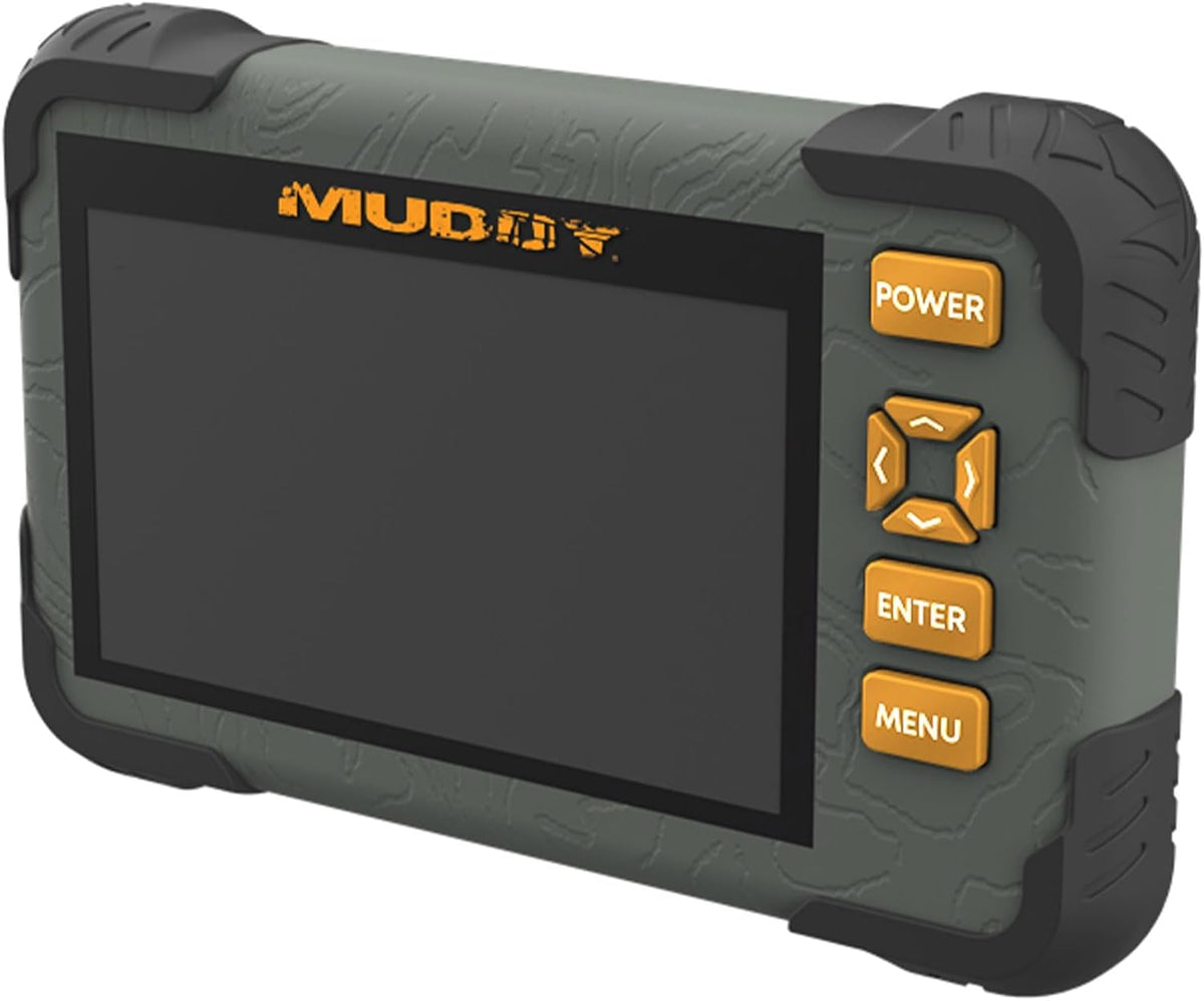 Muddy CRV3 HD Visor de Tarjetas SD - Lector/Visor de Tarjetas SD Duradero Resistente al Agua para Caza al Aire Libre con Pantalla LCD de 4.3" y Conector para Auriculares para Audio - ‎MUD-CRV43HD