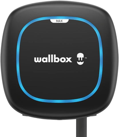 Cargador para vehículo eléctrico Wallbox Pulsar Max (7,4kW, Tipo 2, Wi-Fi, Bluetooth, OCPP, Interior/Exterior, Protección de Puesta a Tierra, Cable de 5 Metros