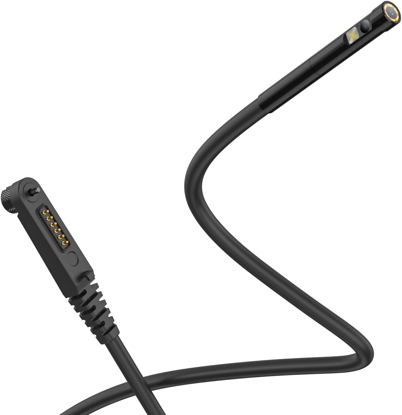 Ulefone Endoscopio impermeable IP67 para Ulefone Power Armor serie 18/19, Armor 13/16 Pro/21/24 teléfonos resistentes, 2M semirrígido, cámara dual de boroscopio de 0.217 in, 7 luces LED