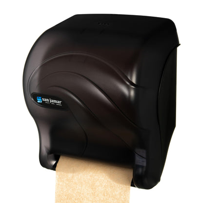 Despachador de papel absorbente San Jamar T8090TBK Tear-N-Dry Essence Oceans manos libres, color negro perla