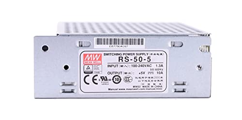 RS-50-5 Mean Well Best Price 50W 10V 5A Fuente de alimentación conmutada MeanWell RS-50-5