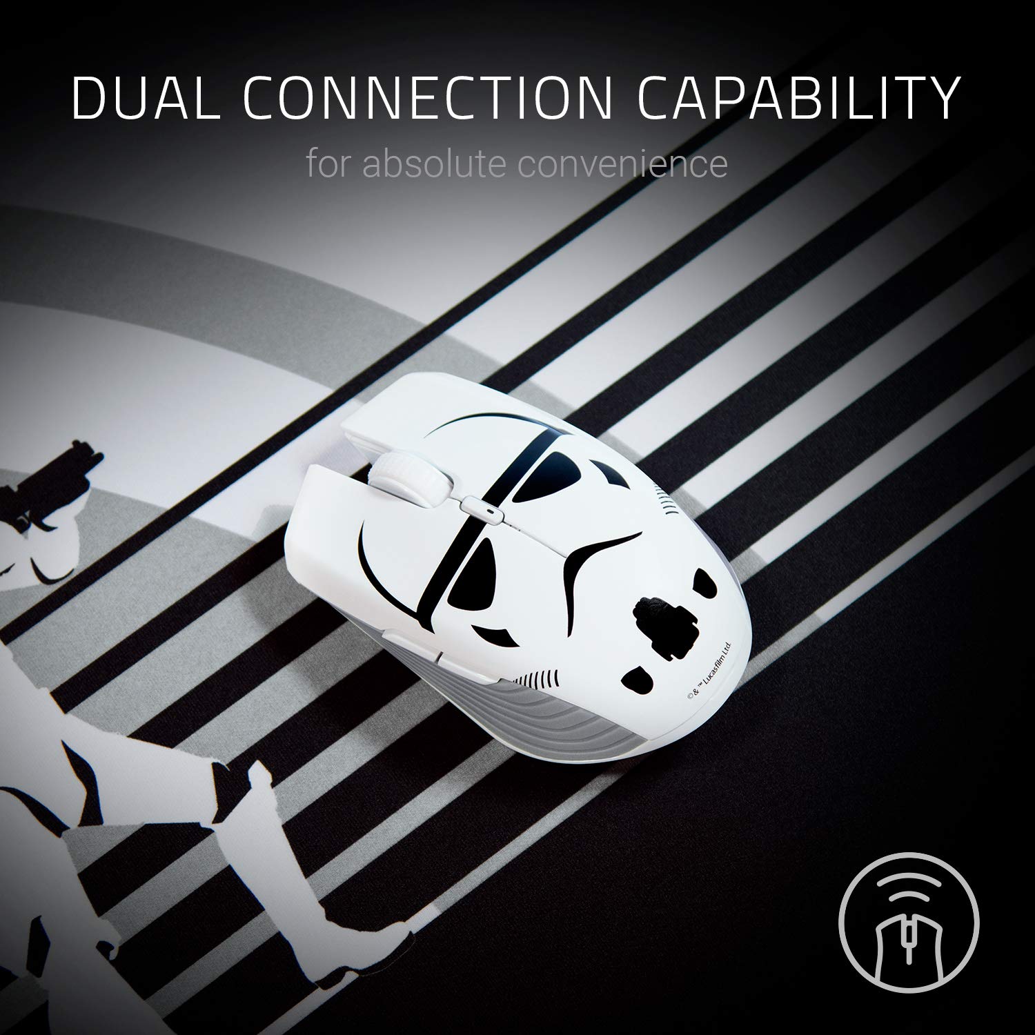 Razer Atheris Stormtrooper™ Wireless Gaming Mouse - 7,200 DPI Optical Sensor