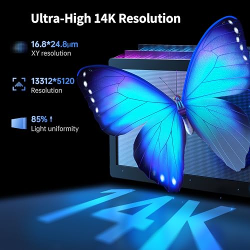 ANYCUBIC Photon overol M5s Pro, impresora 3D de resina de 14 K con visualización LCD HD de 10.1 pulgadas, sin nivelación, impresión de alta velocidad