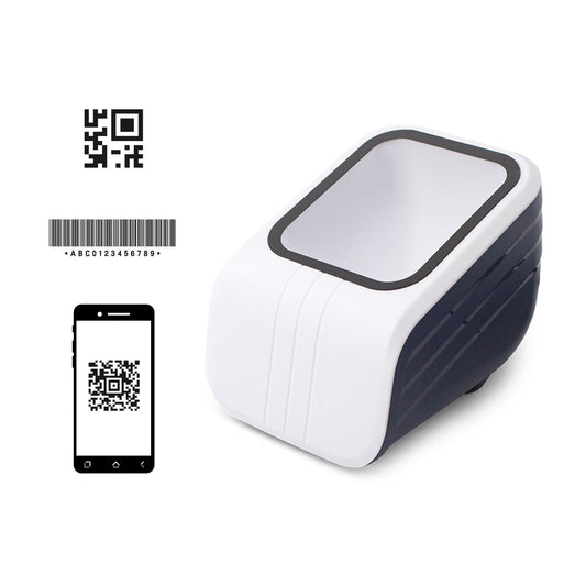 1D 2D QR Barcode Scanner Platform with Voice Announcement Prompt USB Reader Hands free CMOS