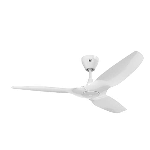 BIG ASS FANS Haiku Home L Series ventilador de techo con luz LED, 132.08 cm, para interiores y exteriores, con Wi-Fi, funciona con Alexa, Moderno, 132.08 cm, Blanco