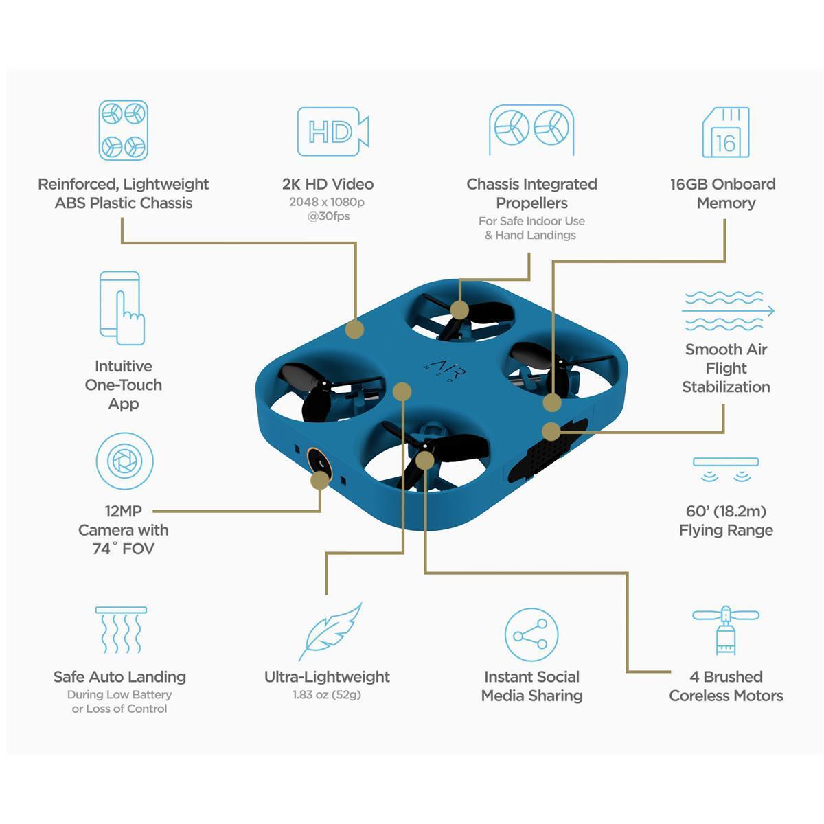 AirSelfie AIR NEO Selfie Pocket Drone, #90000201