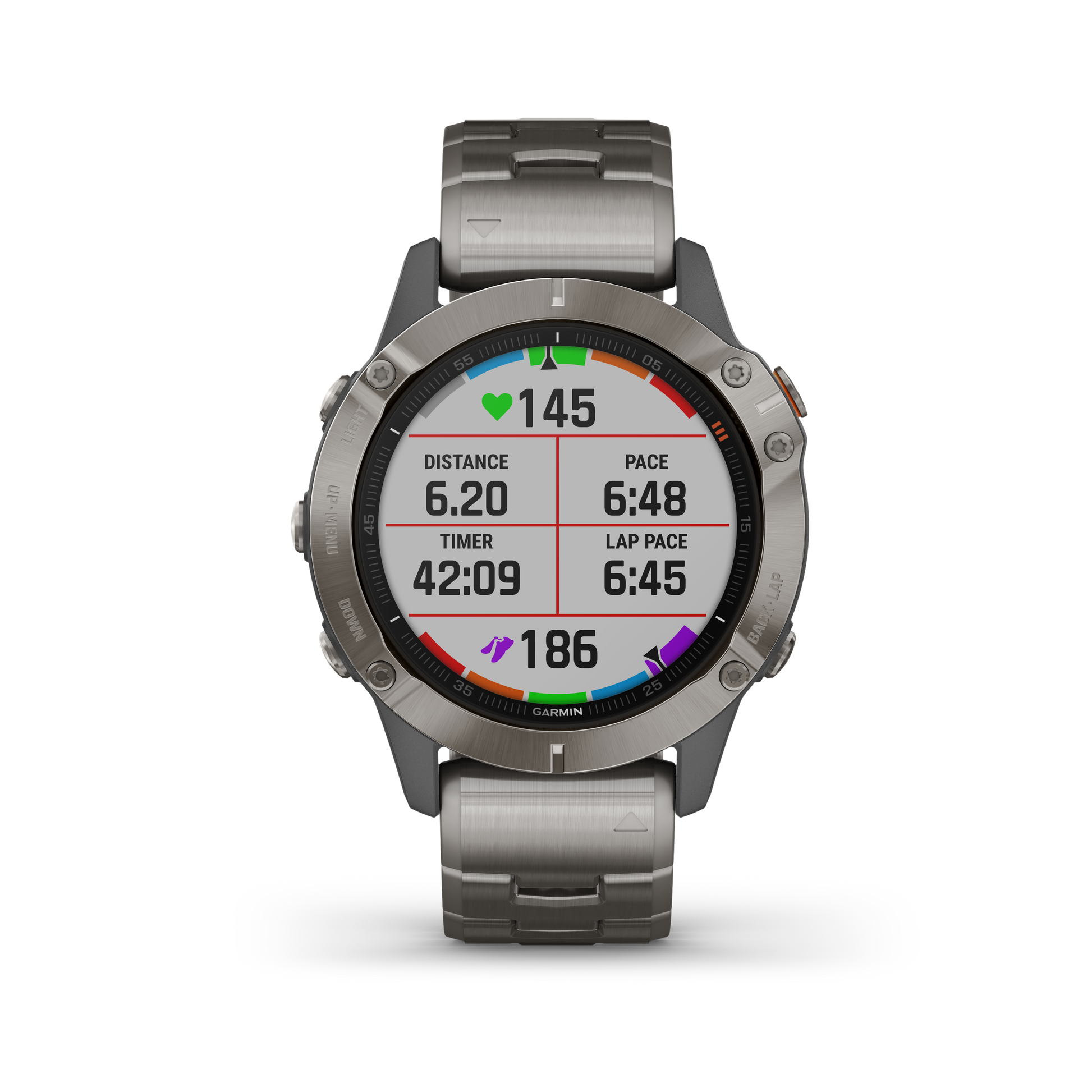 Garmin fēnix® 6 – Sapphire – Titanium with Vented Titanium Bracelet
