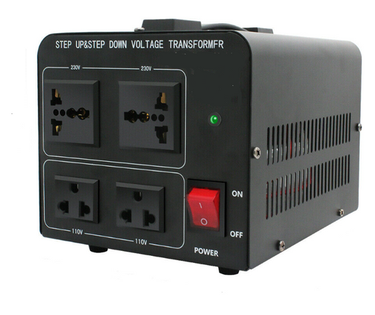 CONVERTIDOR DE VOLTAJE 3000W 110V A 220V Y 220V A 110V 4 OUTLETS