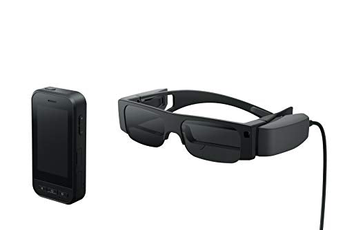 Epson Moverio BT-40S - Gafas inteligentes con binocular, 1080p, pantallas transparentes y controlador táctil inteligente