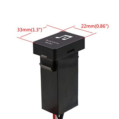 Módulo adaptador de música Bluetooth para automóvil, instalación de panel de salida AUX, uso para Toyota, Camry, Corolla, Yaris, RAV4, Reiz