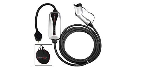 Splitvolt Cargador EV NEMA 14-50 de 40A cable de 16 pies, nivel 2 240 V, carga de circuito NEC más rápida segura de 50amp J1772