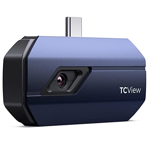 TOPDON TC001 256 x 192 IR de alta resolución, cámara de imágenes térmicas, cámara de imágenes térmicas, precisión de temperatura optimizada, funciona para teléfonos inteligentes y tabletas y PC (no para iOS)