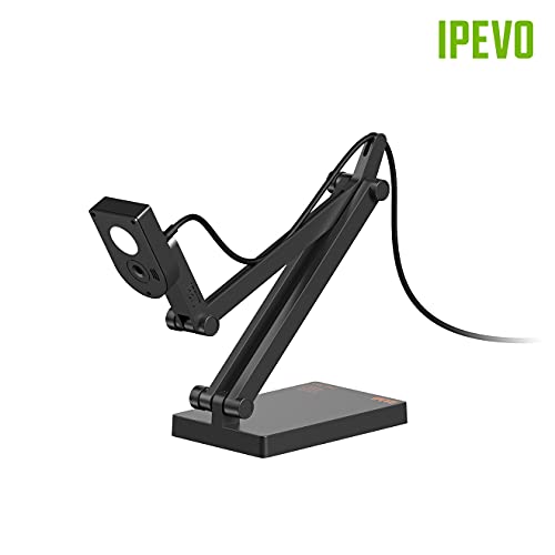 IPEVO V4K PRO Ultra HD - Cámara de documentos USB con micrófono mejorado con IA, para visualización de aula, enseñanza en línea 5-903-3-01-00