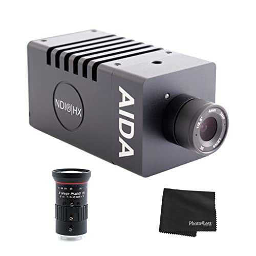 AIDA Imaging Full HD HDMI/IP/NDI |HX PoE POV Cámara con AIDA Imaging HD Varifocal 0.197-1.969 in Manual Iris CS