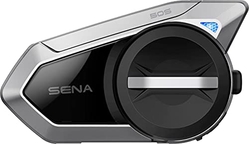 Sena Harman Kardon Auriculares Bluetooth de comunicación con esfera de compresión para motocicleta 50S-10 con sonido integrado de malla
