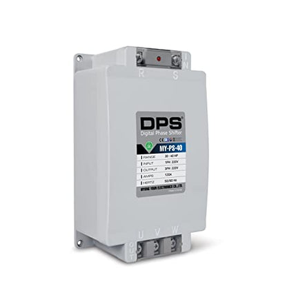 Convertidor monofásico a 3 fases, modelo MY-PS-40, adecuado para motor trifásico de 30 HP (22,5 Kw) 90 amperios 200-240 V, DPS debe utilizarse para un solo motor, entrada/salida 200 V-240 V, tipo digital
