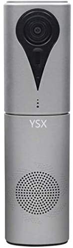 YSX K8 Plug and Play todo en uno, cámara de conferencias, altavoz de conferencias, micrófono para sala de reuniones pequeña, vídeo HD 1080p, lente gran angular de 120, sonido de 360 grados optimizado